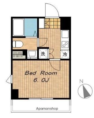 プレール・ドゥーク大崎(1K/2階)の間取り写真