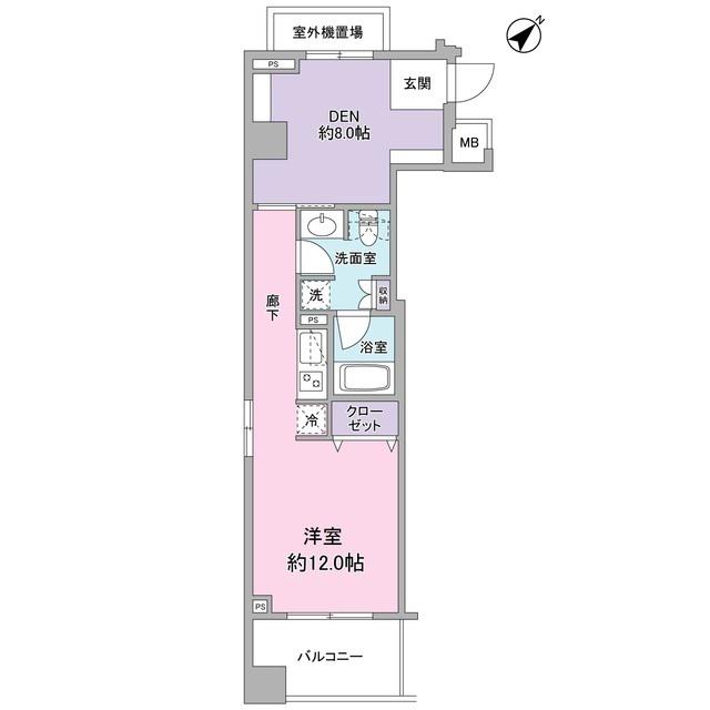 アリーム稲毛海岸 7階階 間取り