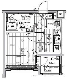 PREMIUM CUBE 新宿中井 3階階 間取り