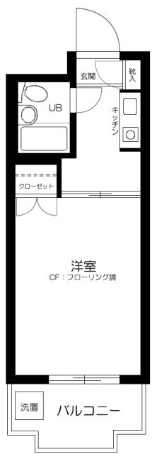 ベルサイユ川崎 3階階 間取り