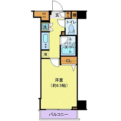 メインステージ浜松町 4階階 間取り