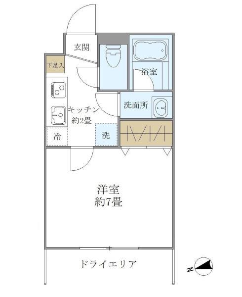as Cabins 1階階 間取り
