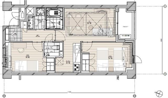 NK青山ホームズ(2LDK/5階)の間取り写真