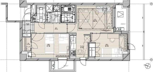 NK青山ホームズ(2LDK/6階)の間取り写真