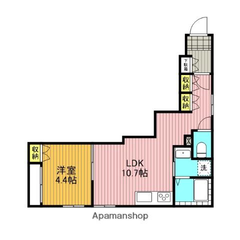 VILLA MALAIKA(1LDK/2階)の間取り写真