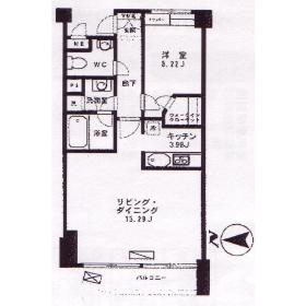 NK青山ホームズ(1LDK/4階)の間取り写真