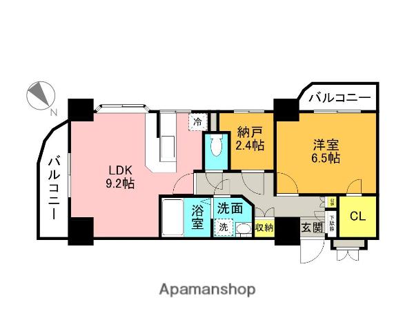 大須賀第二レジデンス 6階階 間取り