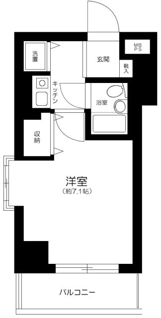 ライオンズマンション門前仲町第5 4階階 間取り