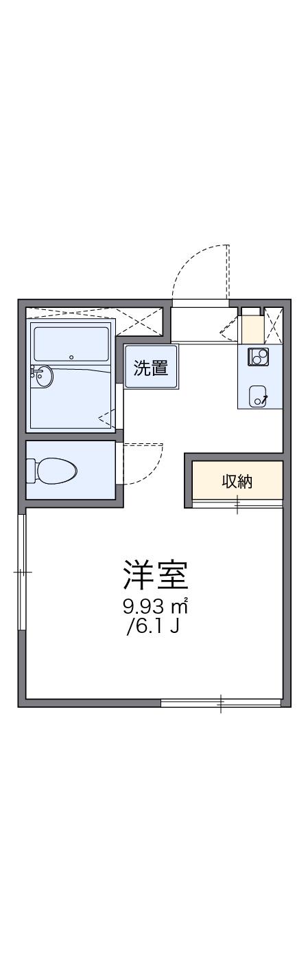 レオパレスY・K武蔵台(1K/2階)の間取り写真