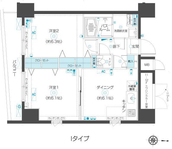 フェニックス市谷本村町 10階階 間取り