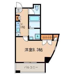 プラネット(1K/5階)の間取り写真