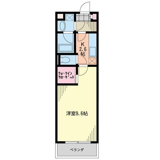 メイユールエスト府中(1K/1階)の間取り写真