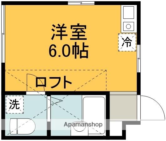 パディハウス(ワンルーム/1階)の間取り写真