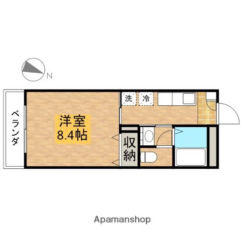 リリSマンション(1K/2階)の間取り写真