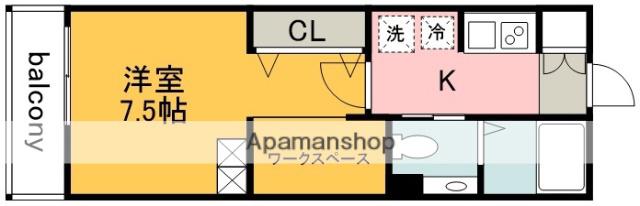 マイスタイルヴィンテージ調布(1K/1階)の間取り写真