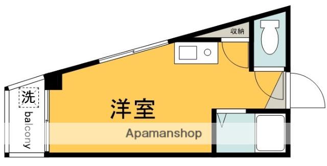 明和・上石原(ワンルーム/2階)の間取り写真