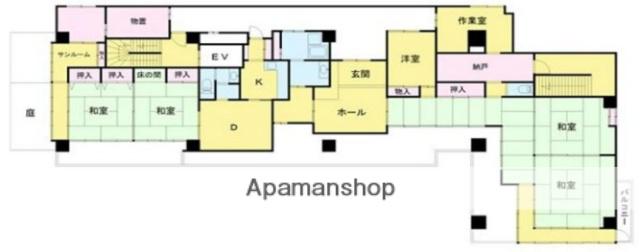 サンスクエアビル(5SDK/10階)の間取り写真