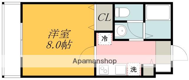 KONAYAガーデンコート(1K/2階)の間取り写真