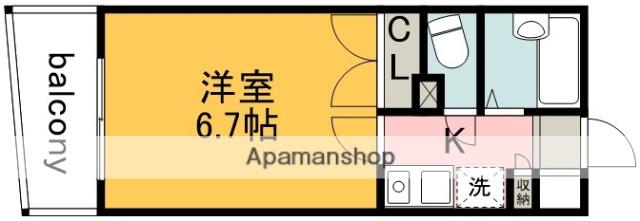 エバ・メゾン多摩川(1K/1階)の間取り写真