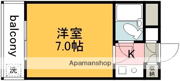 第二エステートオギモト(1K/5階)の間取り写真