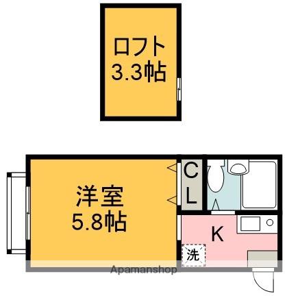 ルーブル国領 2階階 間取り