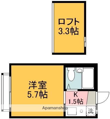 ルーブル国領 2階階 間取り