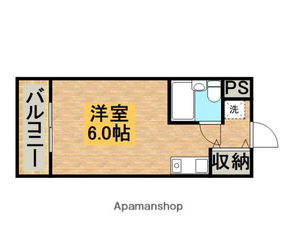タバコヤビル(ワンルーム/4階)の間取り写真