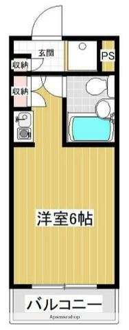 タバコヤビル(ワンルーム/3階)の間取り写真