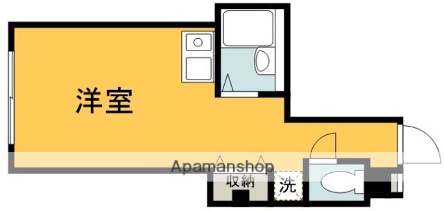 明和ハイツつつじヶ丘弐番館(ワンルーム/2階)の間取り写真