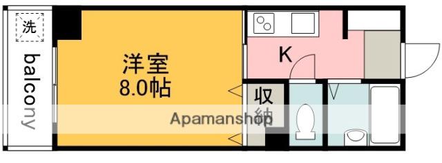 三ツ木コーポ富士見台 3階階 間取り