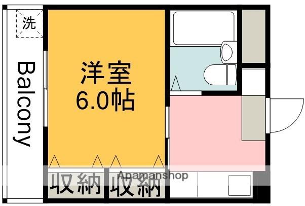 三ツ木コーポ富士見台 1階階 間取り