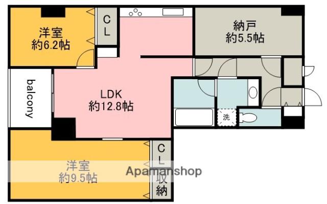 マートルコート調布 5階階 間取り