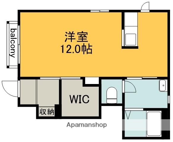 プレセンテ(ワンルーム/1階)の間取り写真