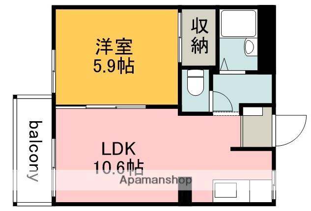 ハイムマルベリー(1LDK/1階)の間取り写真