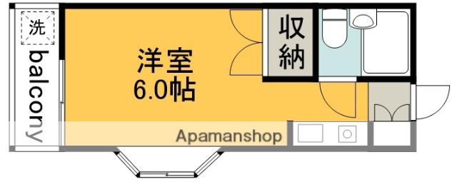 コア小堺(ワンルーム/1階)の間取り写真