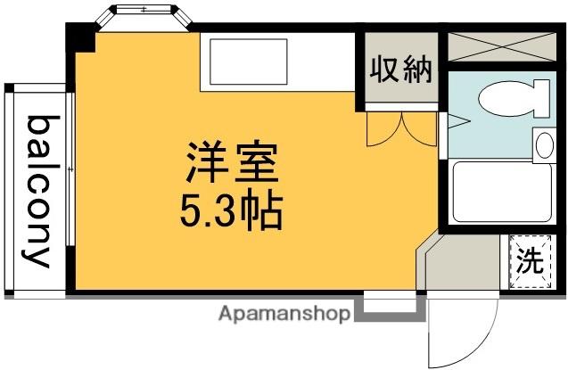 パレス調布ヶ丘(ワンルーム/3階)の間取り写真