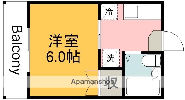 TOYOハイツ(1K/2階)の間取り写真