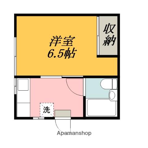 清明ハイツ(1K/1階)の間取り写真