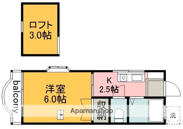 カサデューク調布ヶ丘 2階階 間取り