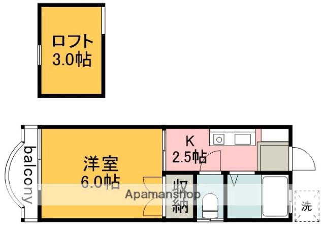 カサデューク調布ヶ丘 2階階 間取り