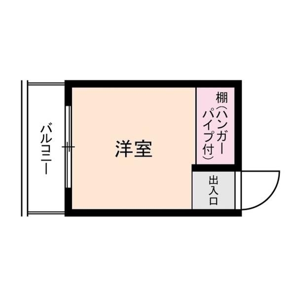 アミンズ聖蹟桜ヶ丘(ワンルーム/2階)の間取り写真