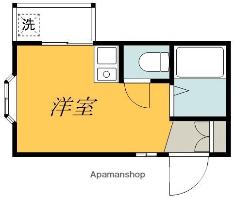 ハイツフィールドⅠ(ワンルーム/2階)の間取り写真