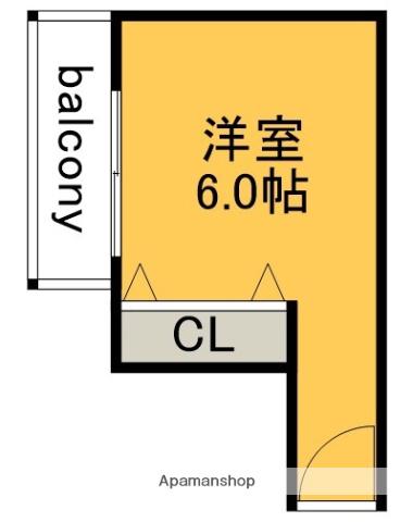 TAMAGOHOUSE(ワンルーム/2階)の間取り写真