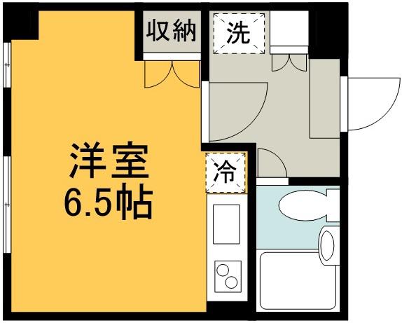 クレールつつじヶ丘(ワンルーム/2階)の間取り写真