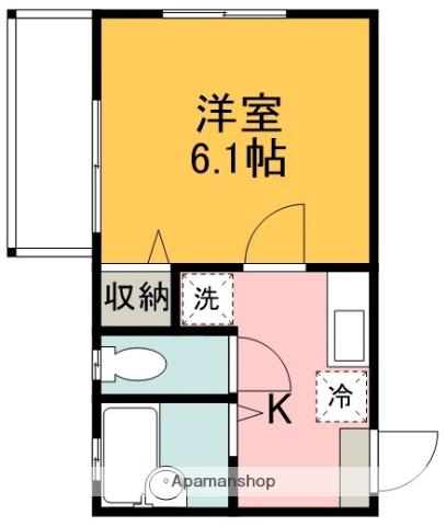 R・E・A新川(1K/1階)の間取り写真