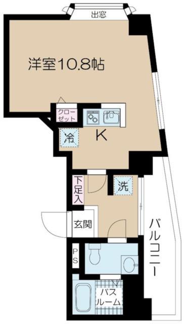 クレベール西新宿フォレストマンション(ワンルーム/3階)の間取り写真