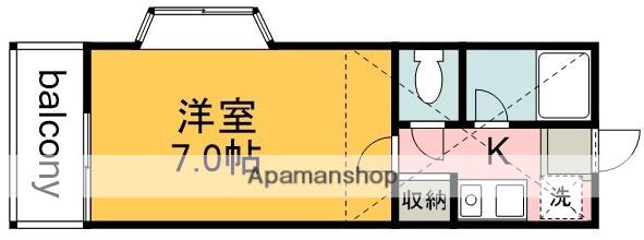 セントハイムつつじヶ丘壱番館(1K/1階)の間取り写真