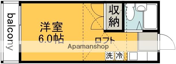 JOY128(ワンルーム/2階)の間取り写真