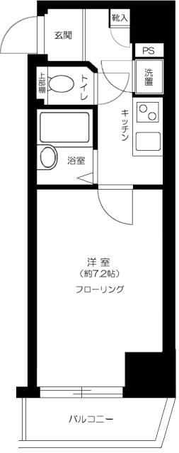 菱和パレス府中駅前 2階階 間取り