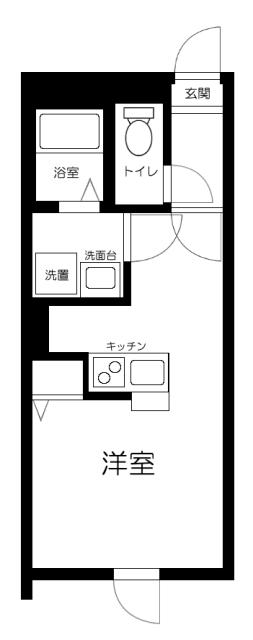 上北沢5丁目計画(ワンルーム/1階)の間取り写真